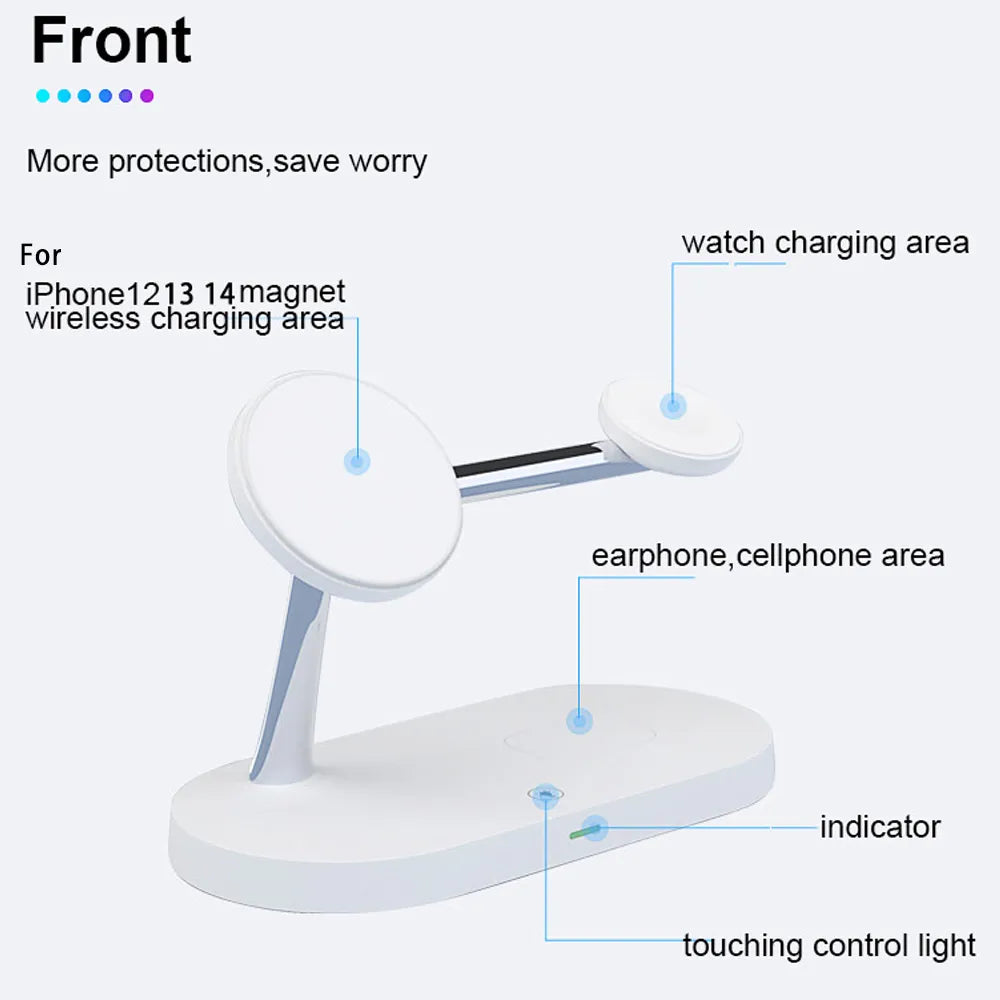 LightCharge™  3 in 1 Wireless Fast Charger Stand