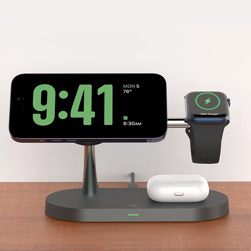 LightCharge™  3 in 1 Wireless Fast Charger Stand